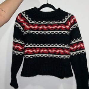 Sandro Wool Crew Neck Sweater